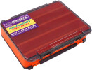 Коробка Kosadaka TB-S61A для воблеров, двусторонняя, продольные секции (255х195х60мм) Orange - изображение 1 