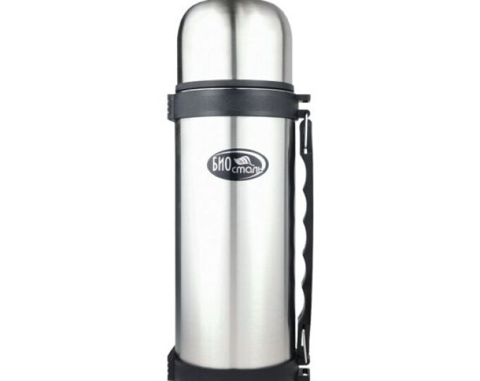 Термос TM «BIOSTAL» (узкое горло/пробка с кнопкой/ручка) 1500мл - изображение 2