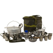 Пикниковый набор Aquatic ПН-01-4Х на 4 персоны (цвет ведра: хаки)
