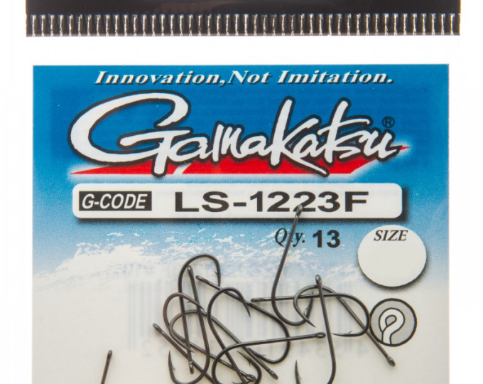 Крючок Gamakatsu Hook LS-1223F Ring Eye Serie Black №06 - изображение 1 
