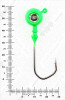 Джиг крашеный ШАР 18гр. (крючок VD-079 №4/0) (3шт.) цвет 07 (зеленый) - изображение 3