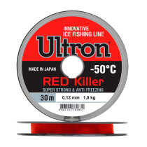 Леска Ultron Red Killer 0,14мм (2,2кг) 30м (красный)