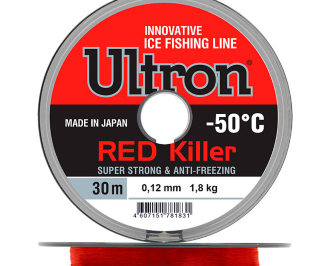 Леска Ultron Red Killer 0,14мм (2,2кг) 30м (красный) - изображение 1 