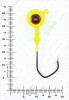 Джиг крашеный ШАР 18гр. (крючок VD-079 №3/0) (3шт.) цвет 02 (желтый) - изображение 3