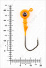 Джиг крашеный ШАР  6гр. (крючок VD-079 №1/0) (3шт.) цвет 03 (оранжевый) - изображение 3