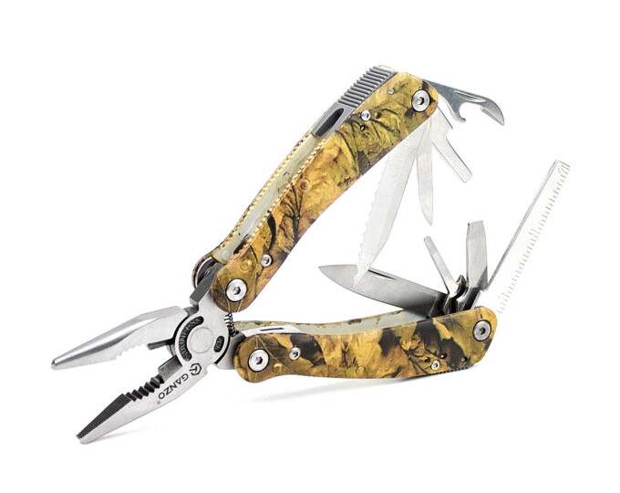 Мультитул «Ganzo» 105х50х18мм, 22 предмета, цвет камуфляж - изображение 1