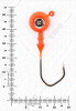 Джиг крашеный ШАР 18гр. (крючок VD-079 №3/0) (3шт.) цвет 01 (красный) - изображение 3