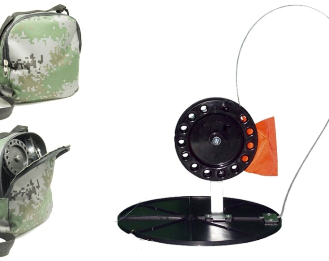 Комплект жерлиц Manko Классик-3 (блин 210мм, катушка 90мм) в сумке МАКСИ (10шт.) - изображение 1 