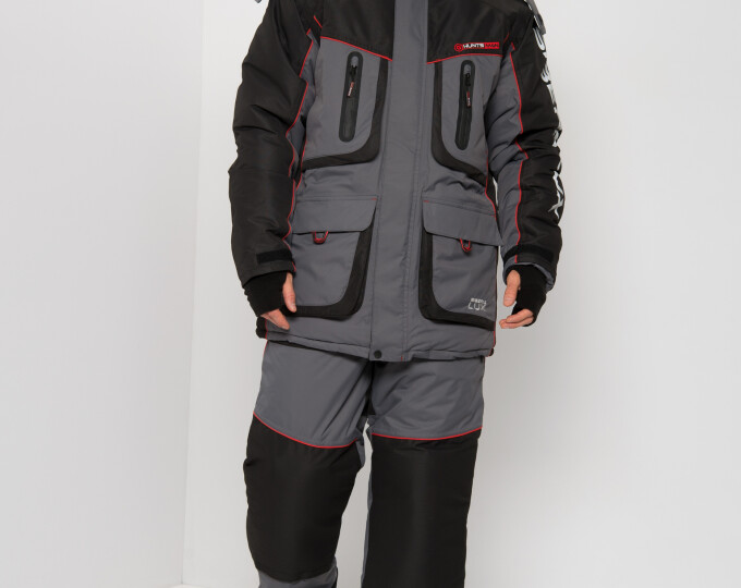 Костюм зимний «SIBERIA LUX» (цвет Серый/Чёрный) р.60-62 рост 182-188 - изображение 1 