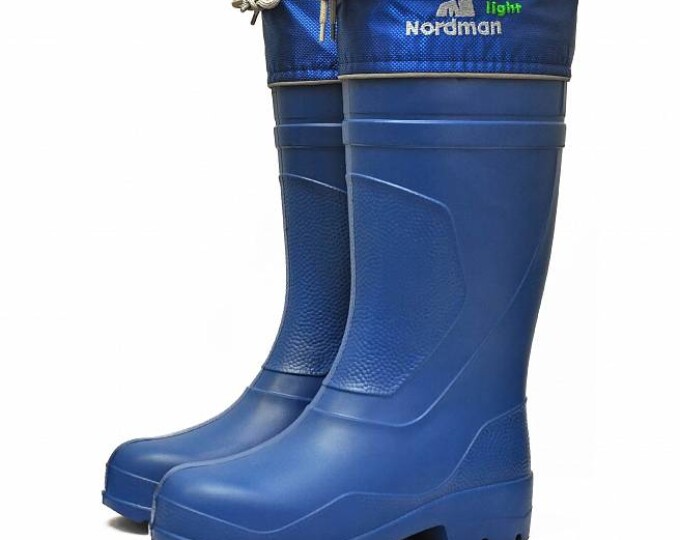Сапоги Nordman Light (ЭВА, вкладыш из нетканого полотна, с манжетой) цвет Синий р.38 - изображение 1 