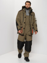 Костюм зимний «SIBERIA» (цвет Хаки/Чёрный) р.52-54 рост 182-188