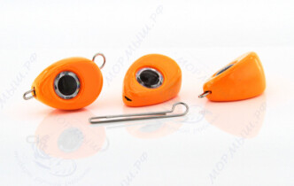 Груз крашеный САПОГ (Чебурашка разборная) 32гр. цвет 03 (оранжевый)