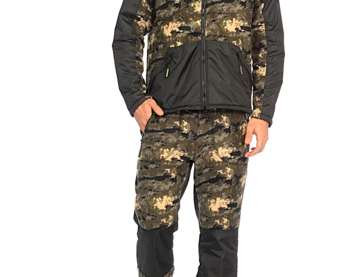 Костюм демисезонный Hunt’sMan «Пикник-ЛЮКС»  р.52-54 рост 182 (тк.Флис, цвет КМФ 135) - изображение 1 