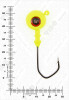 Джиг крашеный ШАР 22гр. (крючок VD-079 №3/0) (3шт.) цвет 02 (желтый) - изображение 3