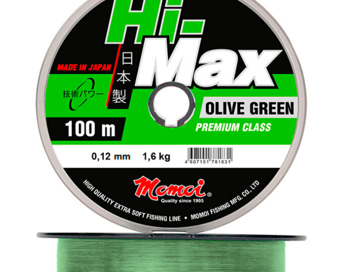 Леска Momoi Hi-Max Olive Green 0,15мм 100м (2,5кг) - изображение 1