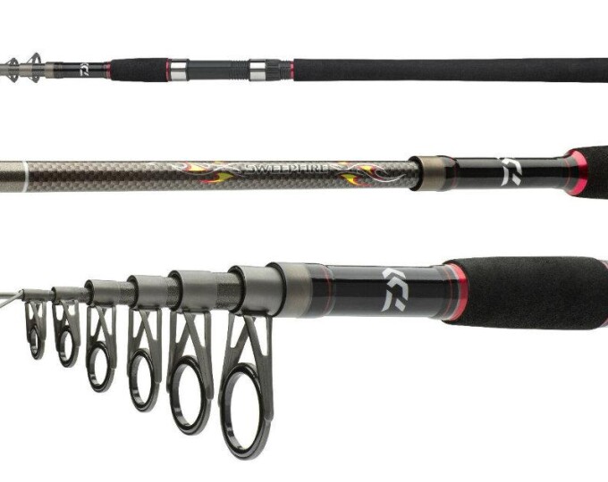 Спиннинг телескопический Daiwa «Sweepfire Tele» 2,40м (10-30гр.) (11420-241RU) - изображение 1 
