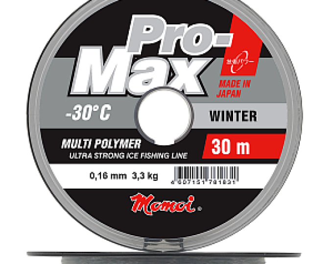 Леска Momoi Pro-Max Winter Strong 0,22мм (6,0кг) 30м (прозрачный) - изображение 1 