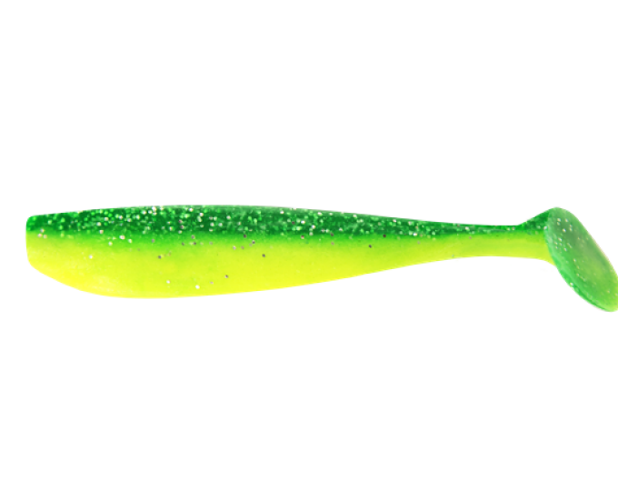 Приманка съедобная ALLVEGA «Tail Shaker» 12,5см 13г (5шт.) цвет salad green silver flake - изображение 1