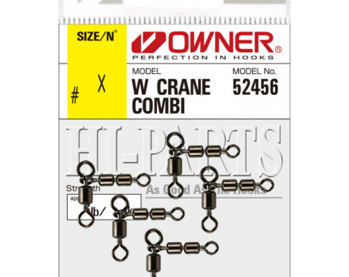 Вертлюг Owner «W Crane Combi» 5×7 (тест 24,2кг) (52456) - изображение 1 