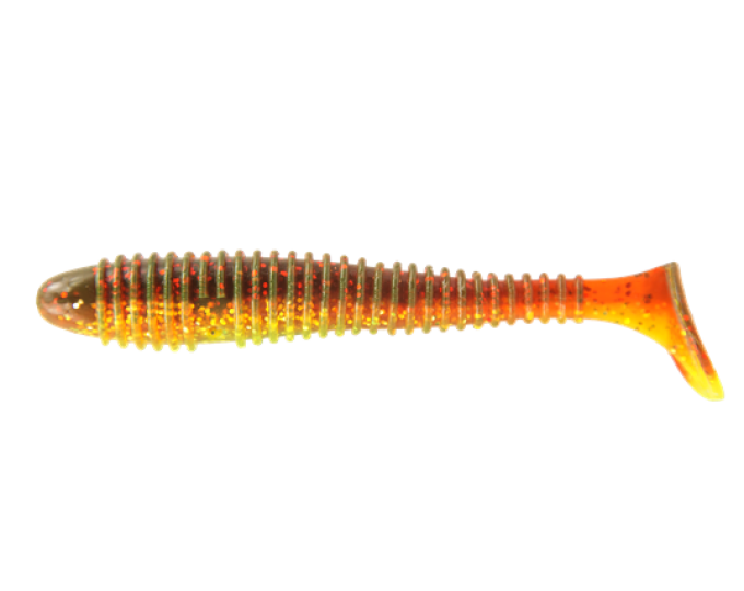 Приманка съедобная ALLVEGA «Fat Bonito» 9,5см 8,5г (4шт.) цвет green oil confetti - изображение 1