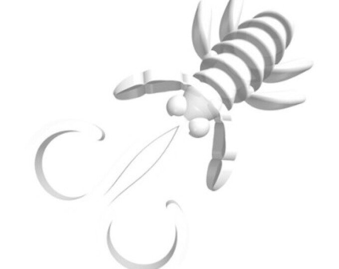 Силиконовая приманка SAN-WORM NEVESTA 35S ЧЕСНОК (белый) - изображение 1