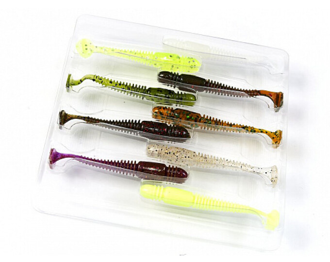 Виброхвост Lucky John Pro Series «TIOGA» 2,4in (06.20) цвет MIX1 (9шт.) - изображение 1 