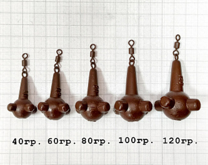 Груз маркерный Flagman «Булава»  40гр. (brown BP) (2шт) - изображение 1 