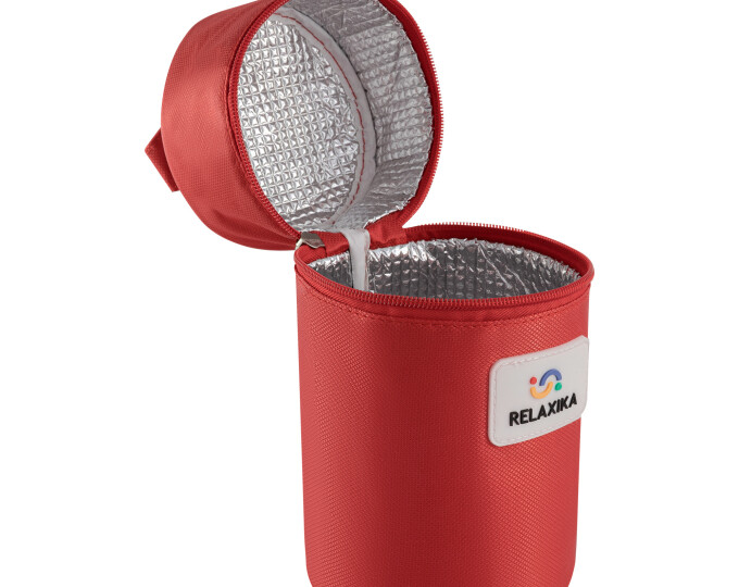 Термос для еды Relaxika 301 в термочехле (1,0л) стальной - изображение 4