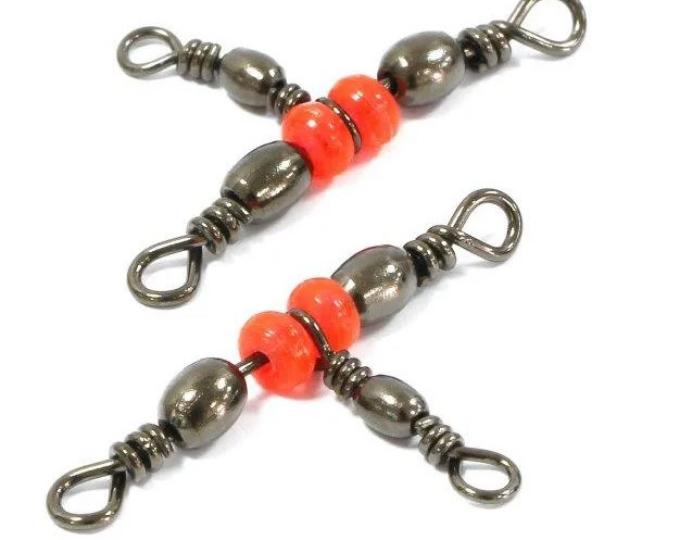 Вертлюг Siweida тройной (тест 28кг, черный) № 5х7 (5шт.) (7129057) - изображение 1 