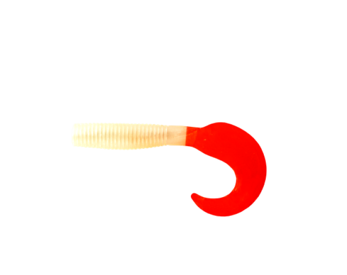 Приманка съедобная ALLVEGA «Flutter Tail Grub» 5,5см 1,8г (10шт.) цвет solid pearl RT - изображение 1