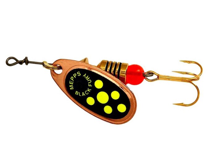 Блесна Mepps BLACK FURY 1 Copper/Chartreuse (в блистере) - изображение 1 