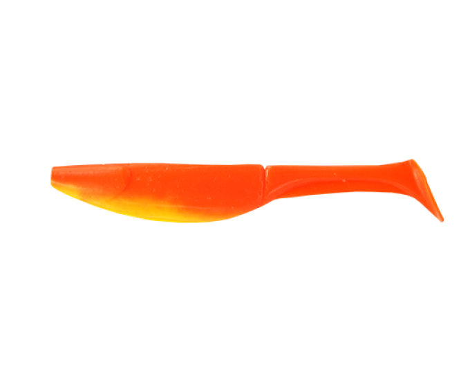 Приманка съедобная ALLVEGA «Belly Dance Shad» 7см 3,5г (7шт.) цвет orange yellow - изображение 1 