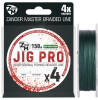 Леска плетеная Zander Master JIG PRO x4 Green 0.12mm 150m - изображение 1 