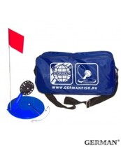 Комплект жерлиц GERMAN сумка длинная синяя, жерлица синяя (10шт.)