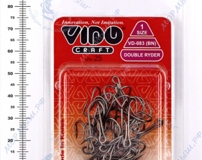Крючок VD-083-BN «Double Ryder» №01 (разноуровневый) - изображение 3