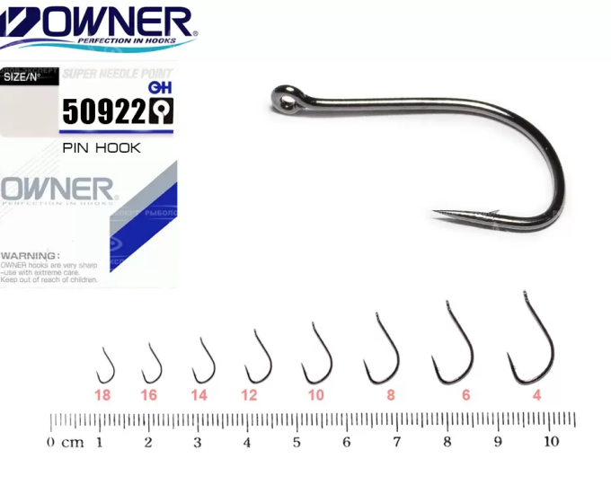 Крючок Owner (50922) «Pin Hook» №10 (10шт.) - изображение 1 