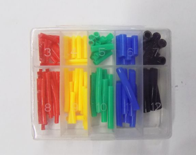 Набор цветных кембриков (коробочка 10 секций) (10) - изображение 1