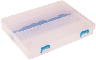 Коробка Kosadaka TB-S09 для приманок (регулируемая, прозрачная, 245х180х30мм)