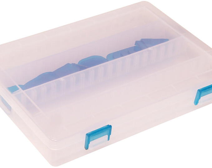 Коробка Kosadaka TB-S09 для приманок (регулируемая, прозрачная, 245х180х30мм) - изображение 1 