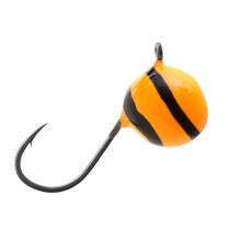 Мормышка вольфрамовая ДРОБИНКА с ушком (обмазка-винт) 4,5мм *Orange