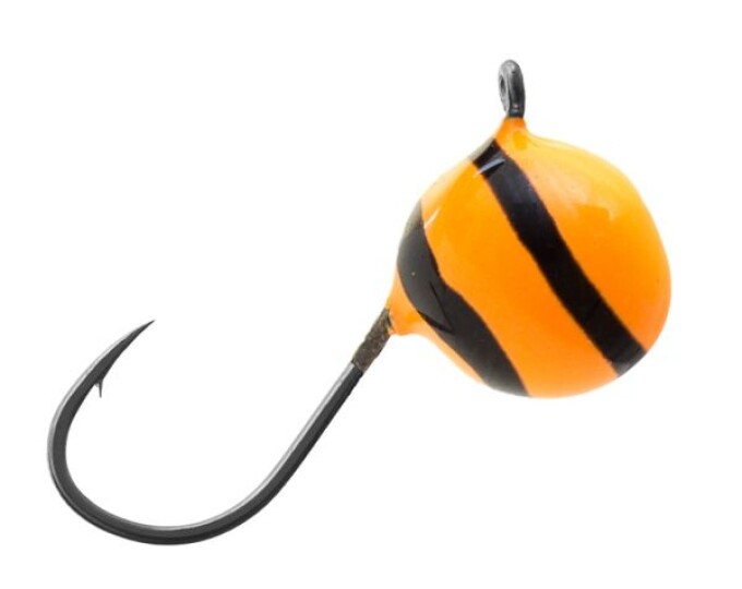 Мормышка вольфрамовая ДРОБИНКА с ушком (обмазка-винт) 4,5мм *Orange - изображение 1 