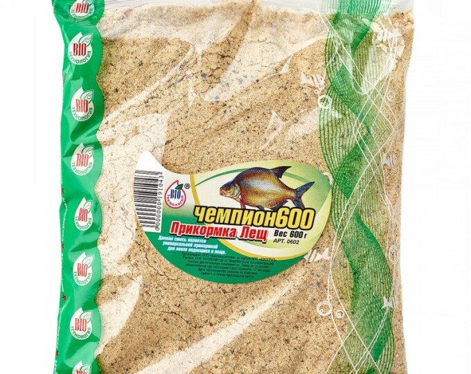 Прикормка Биотехнология «Чемпион» 0,6кг ЛЕЩ (20) - изображение 1 