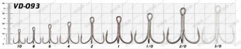 Крючок Treble Hooks (VD-093-BN) №10 - изображение 2