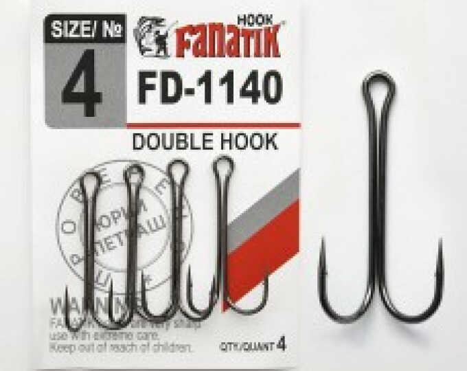 Крючок Fanatik Double Hook (FD-1140) №04 (4шт.) - изображение 1 