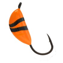 Мормышка вольфрамовая БАНАН с ушком (обмазка-винт) 3,0мм *Orange