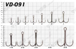 Крючок Treble Hooks (VD-091-BN) №10 - изображение 2