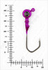 Джиг крашеный ШАР  4гр. (крючок VD-079 №1/0) (3шт.) цвет 06 (фиолетовый) - изображение 3