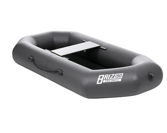 Лодка TONAR «БРИЗ — 190» (гребки + жёсткое сиденье) цвет серый - изображение 1