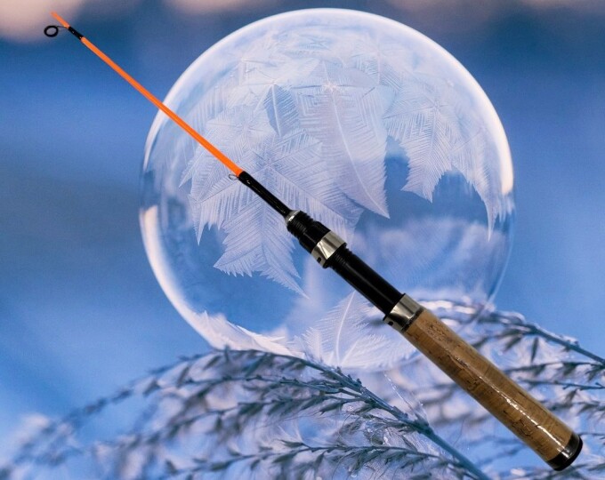 Удочка зимняя Osprey 1106M телескопическая (50см, оранжевая) - изображение 1 