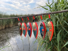 Блесна «Красноперка с сотами» 13гр. (медь)